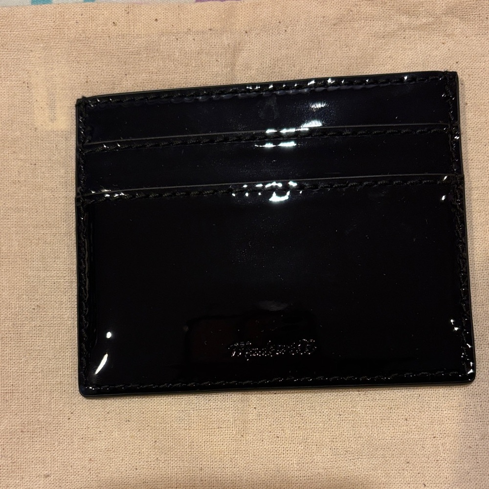 Madewell Black Leather Card Holder